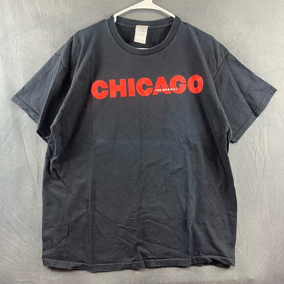 Vintage Fruit of the Loom Shirt Chicago The Musical Graphic Print Men’s XL - Picture 1 of 10
